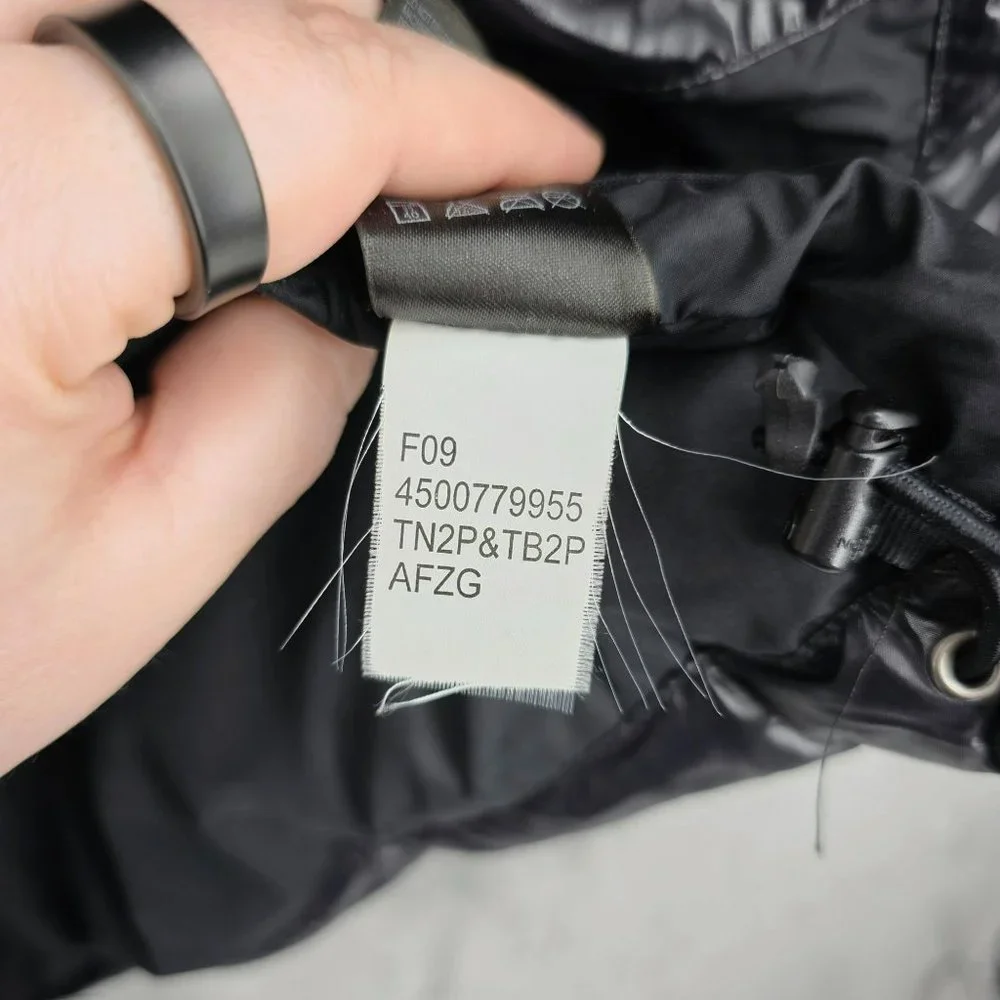 The North Face Nanuk Parka Mens Goose Down Puffer Jacket 600 Fill Shiny Black